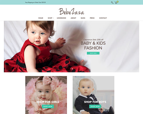 Bebezaza Baby Clothing Premium Shopify Theme