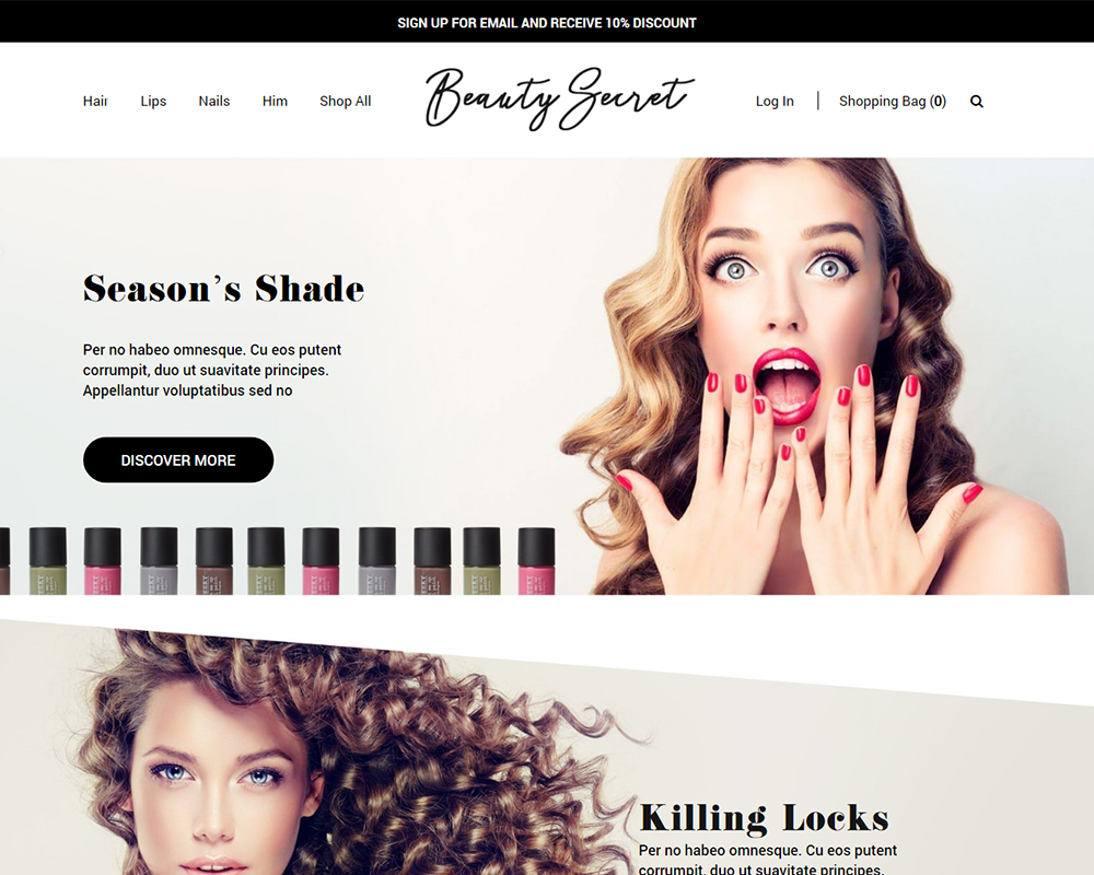 Beauty Secret - Premium Shopify Theme