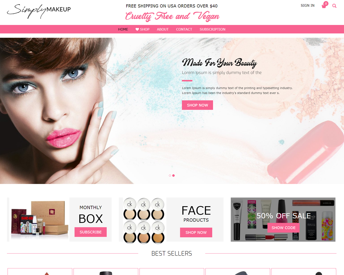 Simply Makeup - Beauty Premium Shopify Theme